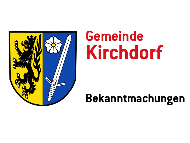 Gemeinde Kirchdorf - Bekanntmachungen