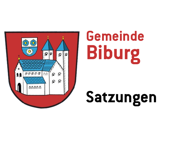 Gemeinde Biburg - Satzungen